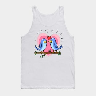 Warm Birds Lover Art Print Tank Top